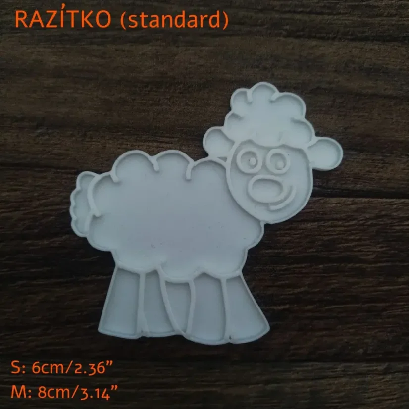 Ovečka | 10201 | vykrajovátka a formičky - Varianta: razitko, Velikost: velikost M