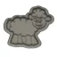 Ovečka | 10201 | 3D vykrajovátko/sada - Varianta: sada (vykrajovátko + razítko), Velikost: velikost M (8 cm)