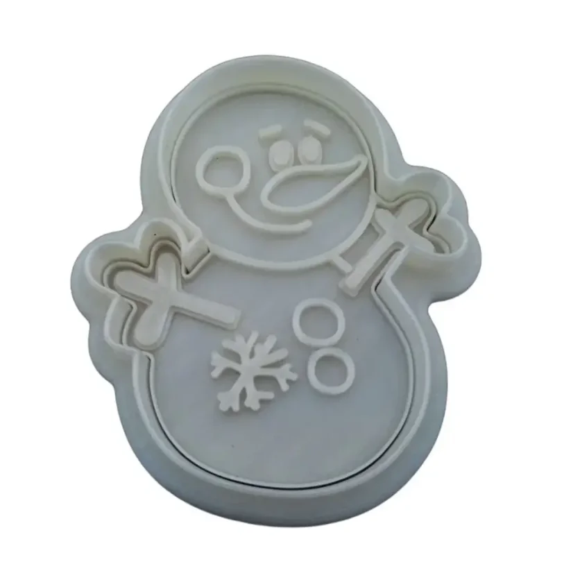 Sněhulák se sněhovou vločkou | 40103 | velikost M, S - Varianta: obrys, Velikost: velikost M (8 cm)