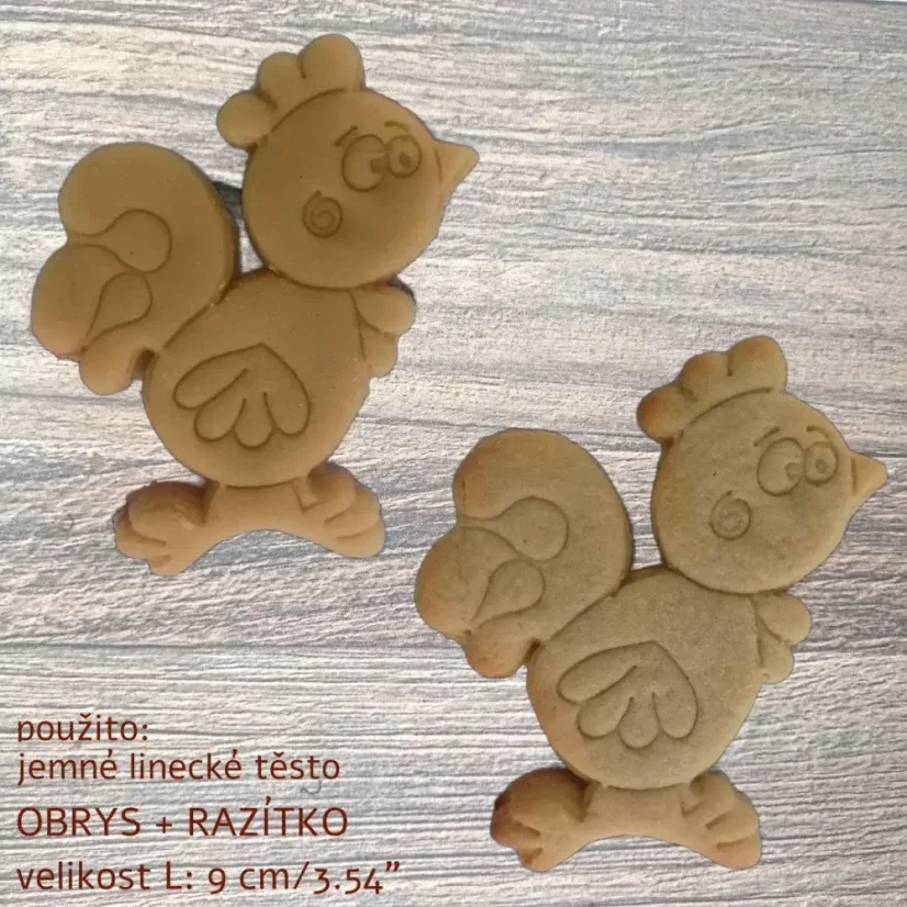 Kohout | 10404 | vykrajovátka a formičky - Varianta: obrys, Velikost: velikost S