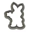 Zajíc s kytkou (kluk) | 10101 | 3D vykrajovátko/sada - Varianta: sada (vykrajovátko + razítko), Velikost: velikost S (6 cm)