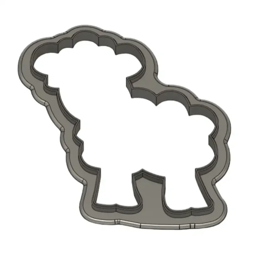 Beránek | 10202 | 3D vykrajovátko/sada - Varianta: vykrajovátko (obrys), Velikost: velikost L (11 cm)