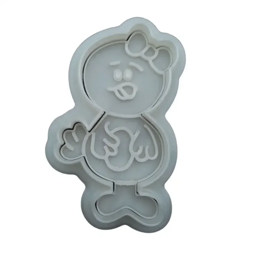 Kuře s mašlí | 10401 | více variant - Varianta: obrys, Velikost: velikost M (8 cm)