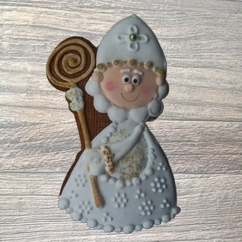 Mikuláš | 40701 | velikost L, M, S - Varianta: set (obrys+razitko), Velikost: velikost M (8 cm)