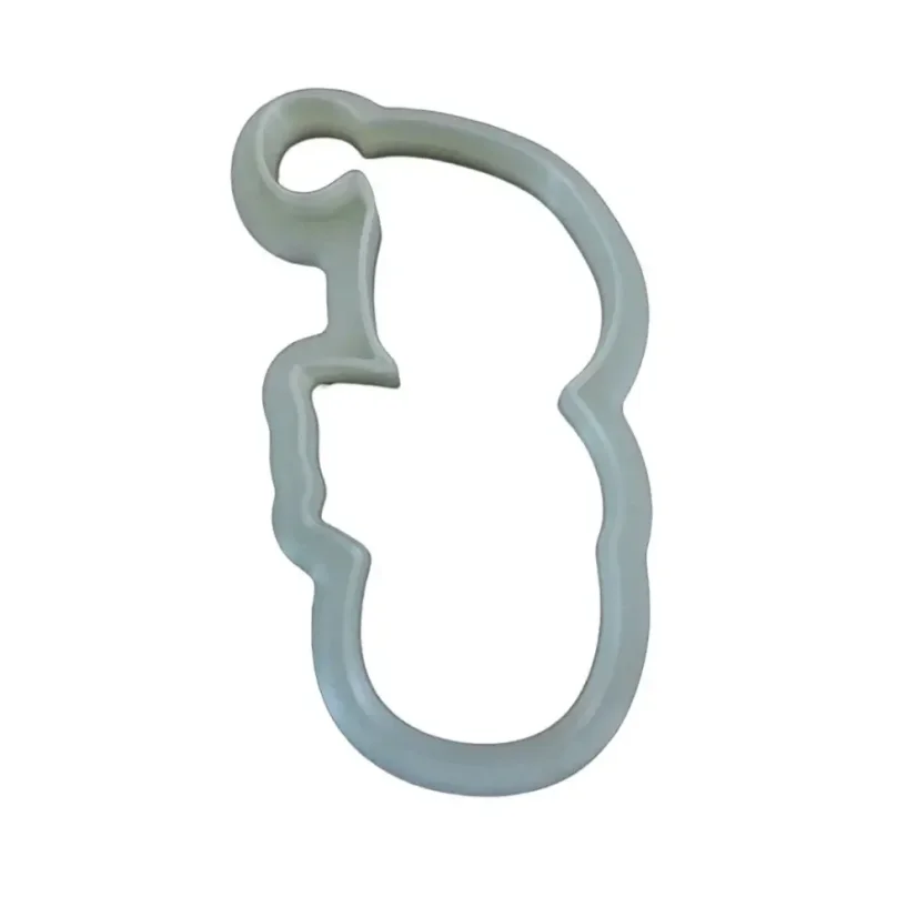 Sněhulák s kulichem a šálou | 40102 | více variant - Varianta: obrys, Velikost: velikost M (8 cm)