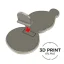 3D tisk STL | Zajíc s kytkou | 10101DS | DIY vykrajovátko/sada - Varianta: model č. 10102, Velikost: velikost S + M