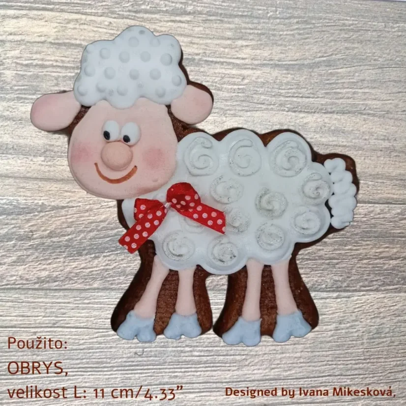 Ovečka | 10201 | vykrajovátka a formičky - Varianta: razitko, Velikost: velikost M