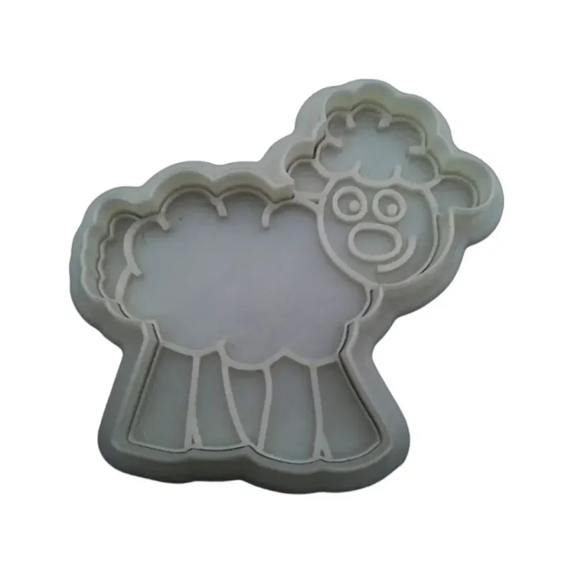 Ovečka | 10201 | více variant - Varianta: set (obrys+razitko), Velikost: velikost M (8 cm)