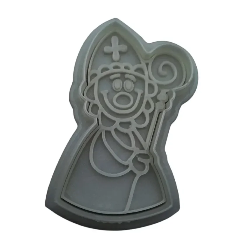 Mikuláš | 40701 | velikost L, M, S - Varianta: set (obrys+razitko), Velikost: velikost M (8 cm)